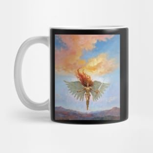 Golden Angel Of Fire And Justice Mug